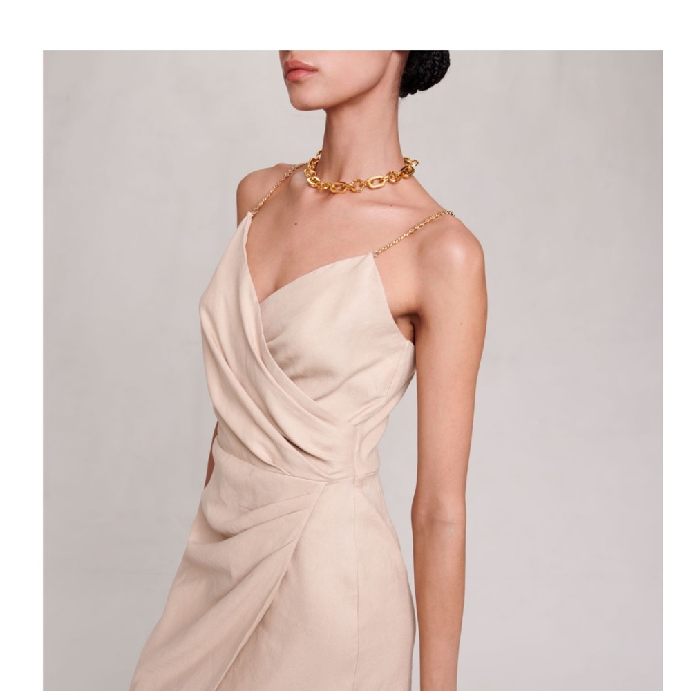 Maje Draped Mini Dress